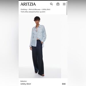 Babaton Utility Shirt size XXS